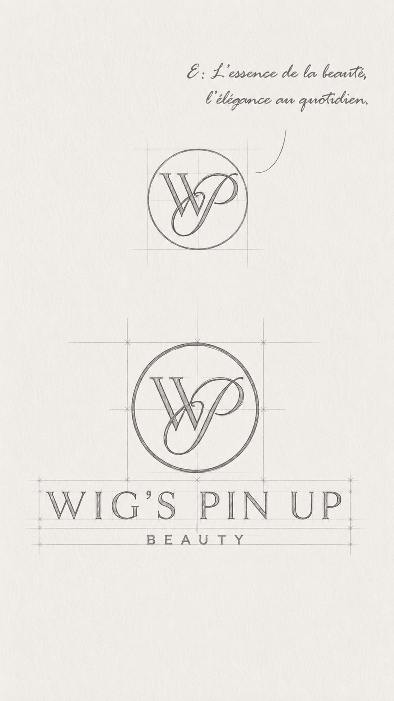 Concept logo WIG Pin-Up